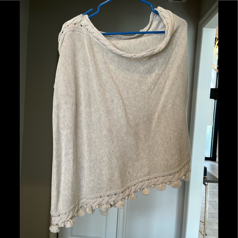 1 size fits all heathered pb sylvan sweater wrap